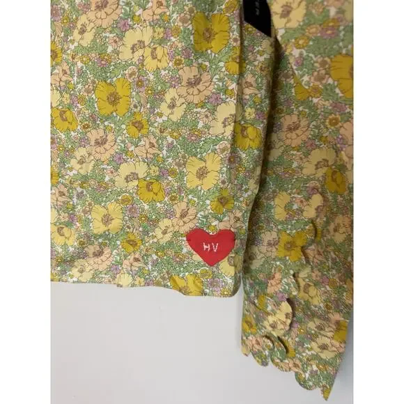 HORROR VACUI APOLLONIA Cotton blouse Floral Sz XS NWT - Picture 7 of 16